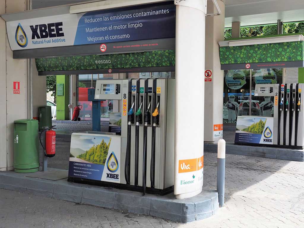 Aditivo gasolina XBEE - Empleado por Gasolineras en España